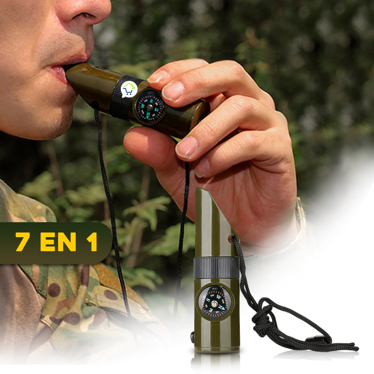 Miniatura 9 de Silbato Supervivencia 7 en 1 22MK1